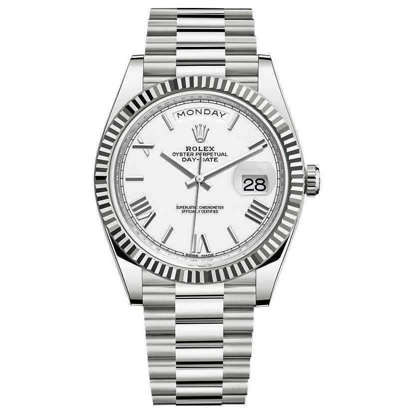 ᏒՕᏞΕХ Day-date White Dial  President