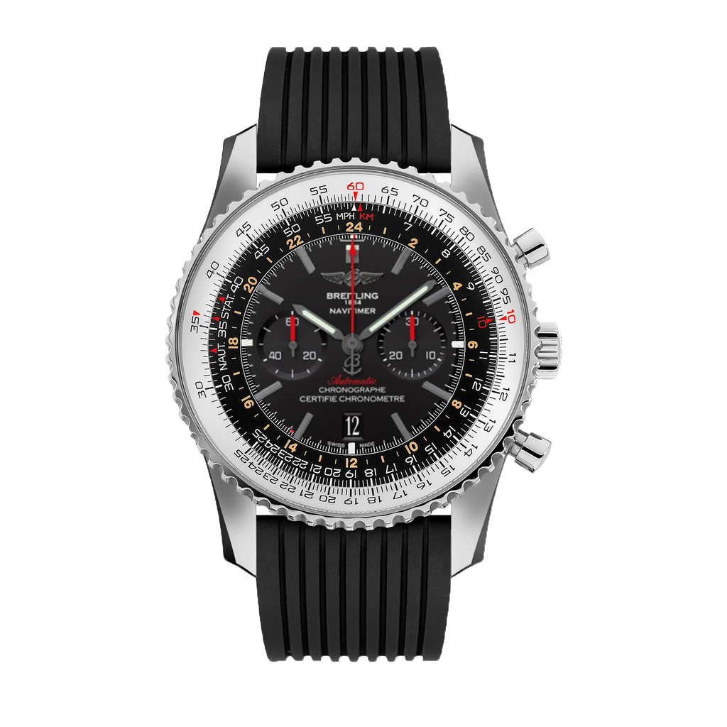 Ᏼrеіtlіnɡ Navitimer Black Rubber