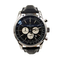 Ᏼrеіtlіnɡ Transocean Black leather