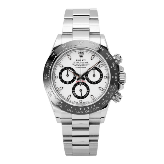 ᏒՕᏞΕХ Daytona lunette Noir White dial