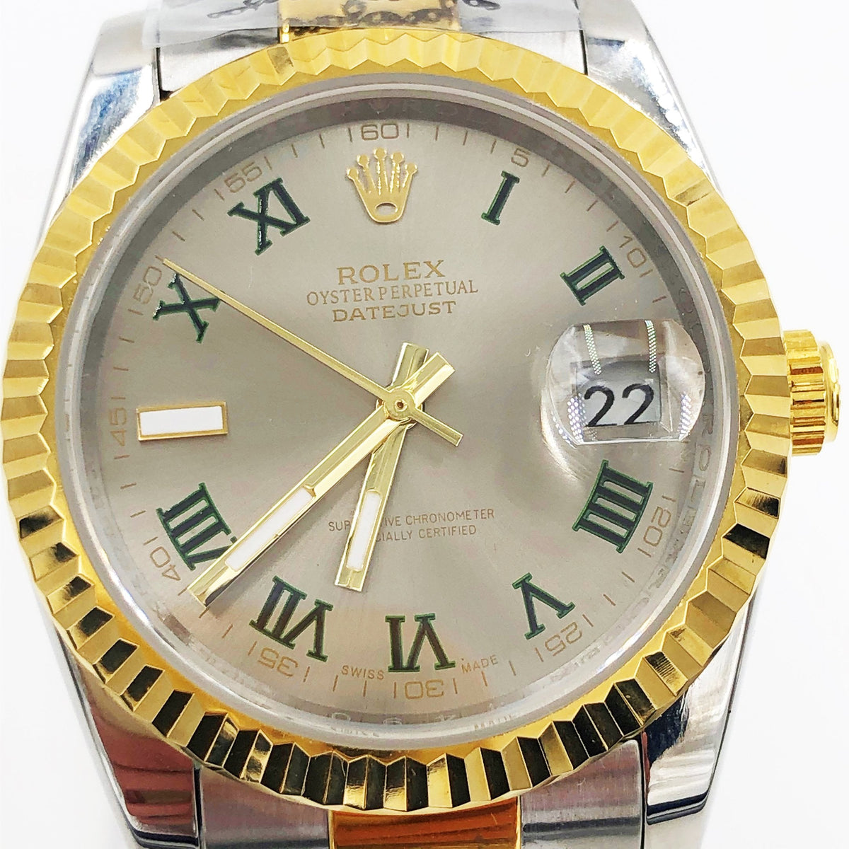 ᏒՕᏞΕХ Datejust Golden silver Hebrew