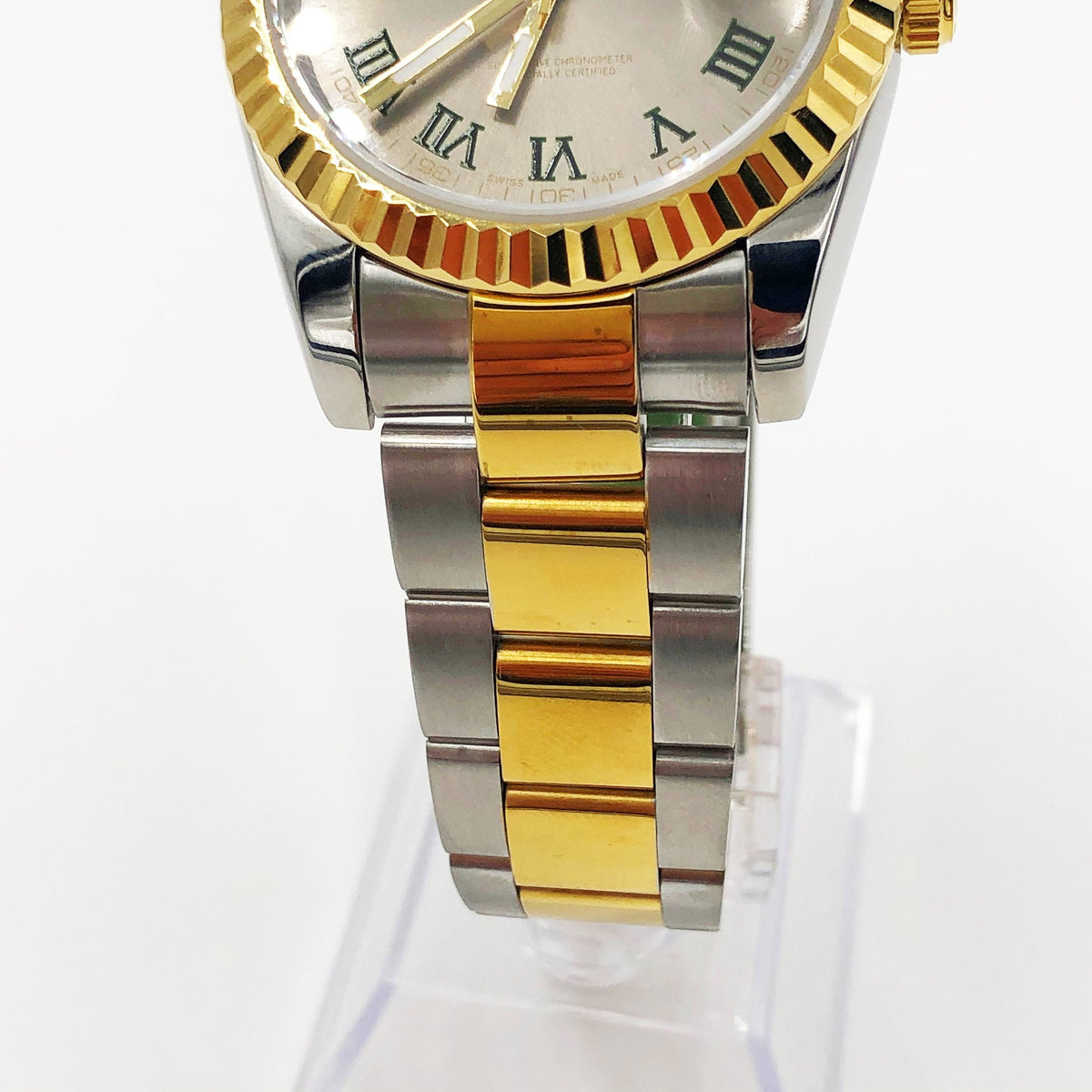 ᏒՕᏞΕХ Datejust Golden silver Hebrew