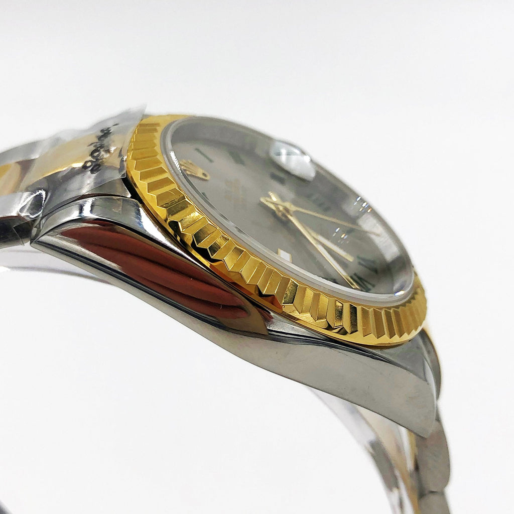 ᏒՕᏞΕХ Datejust Golden silver Hebrew