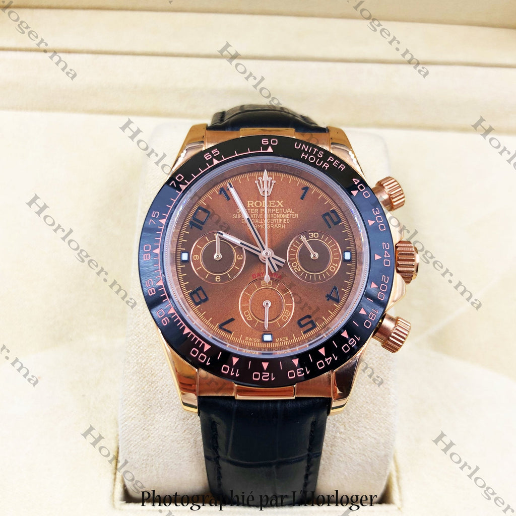 ᏒՕᏞΕХ Daytona Leather straps