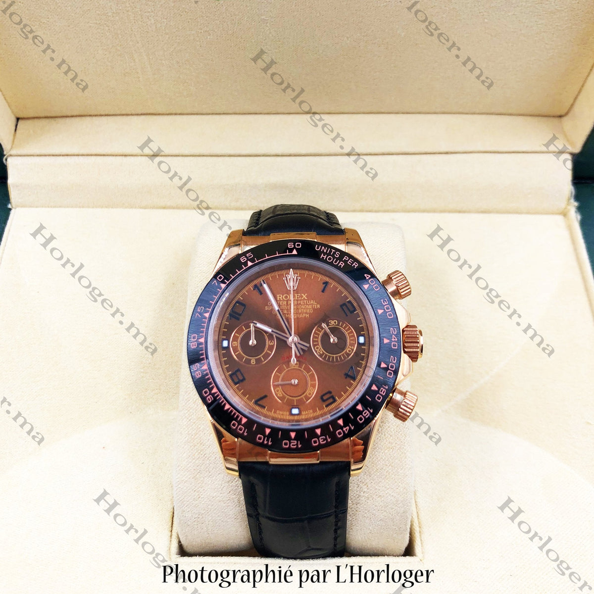 ᏒՕᏞΕХ Daytona Leather straps