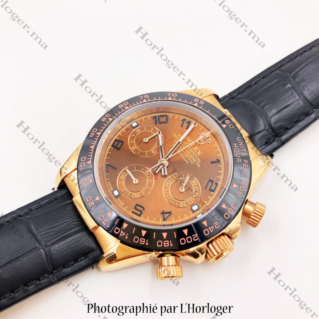 ᏒՕᏞΕХ Daytona Leather straps
