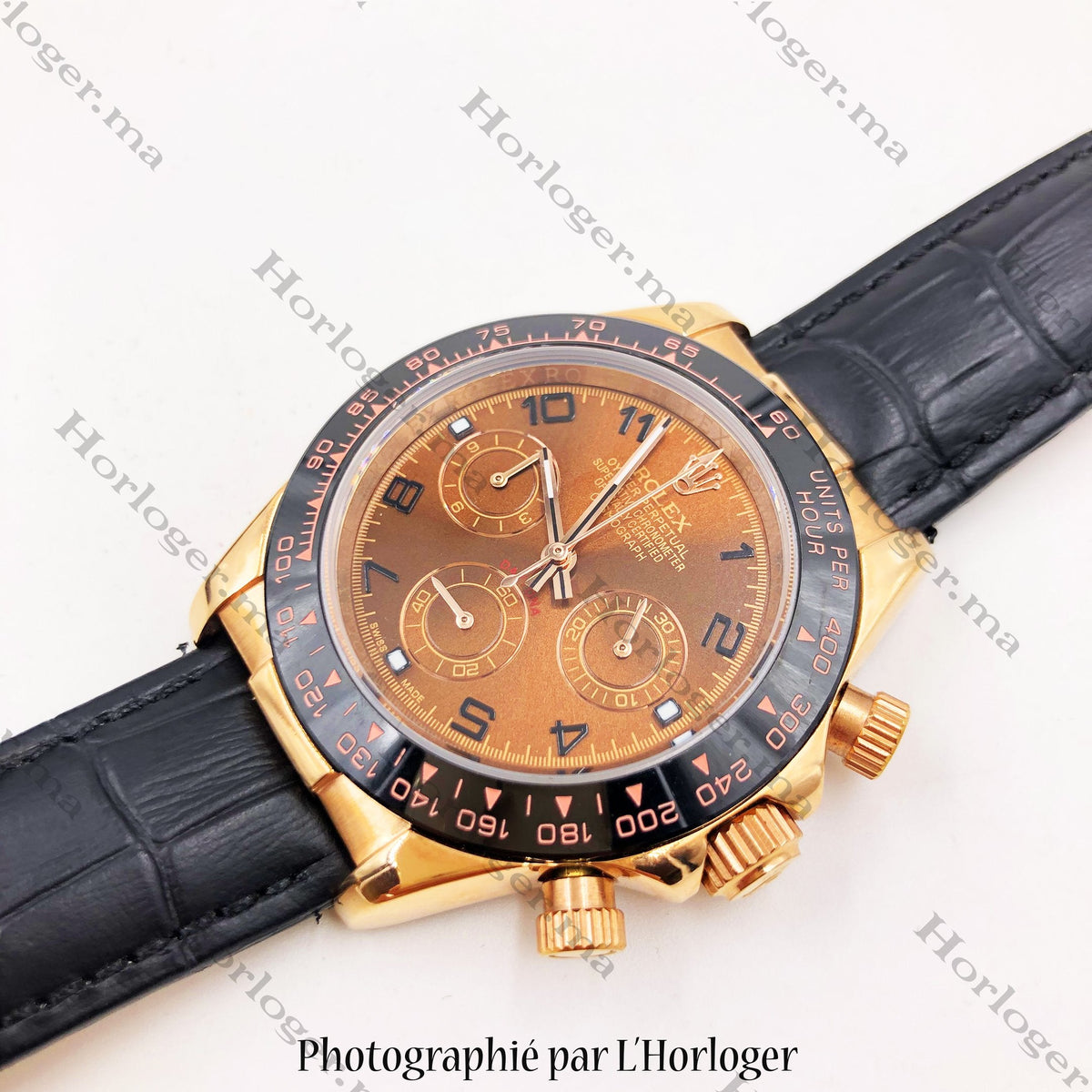 ᏒՕᏞΕХ Daytona Leather straps