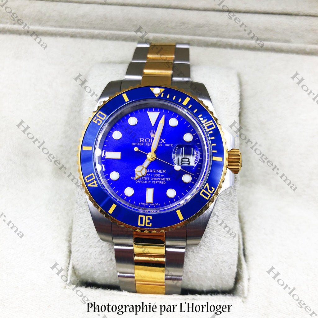 ᏒՕᏞΕХ Submariner Golden silver Blue