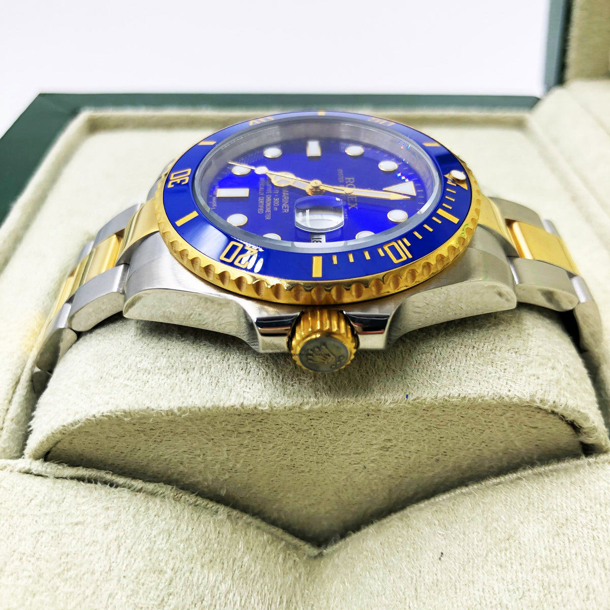 ᏒՕᏞΕХ Submariner Golden silver Blue