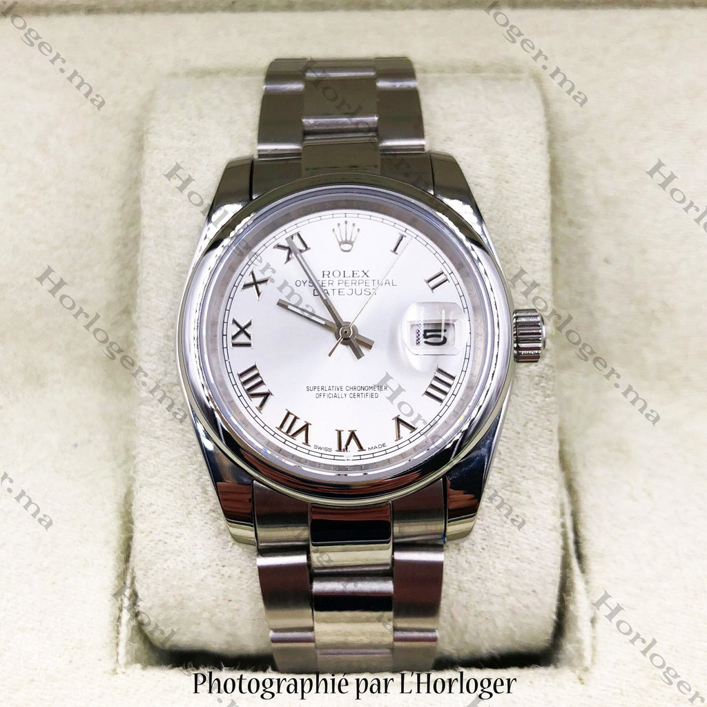 ᏒՕᏞΕХ Datejust White Dial Hebrew