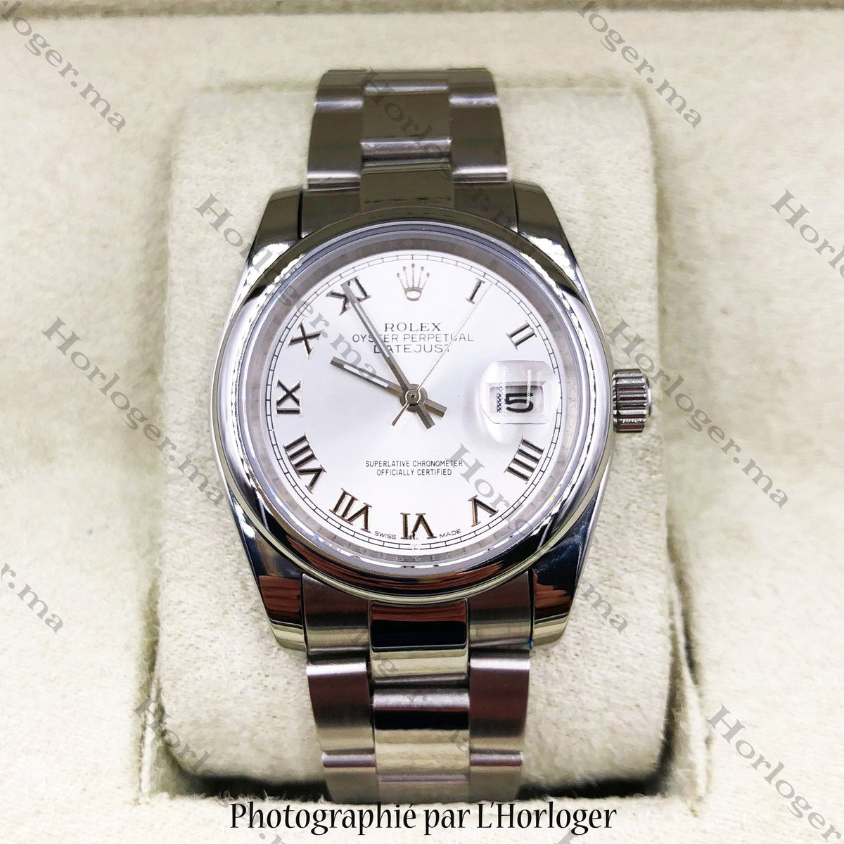 ᏒՕᏞΕХ Datejust White Dial Hebrew