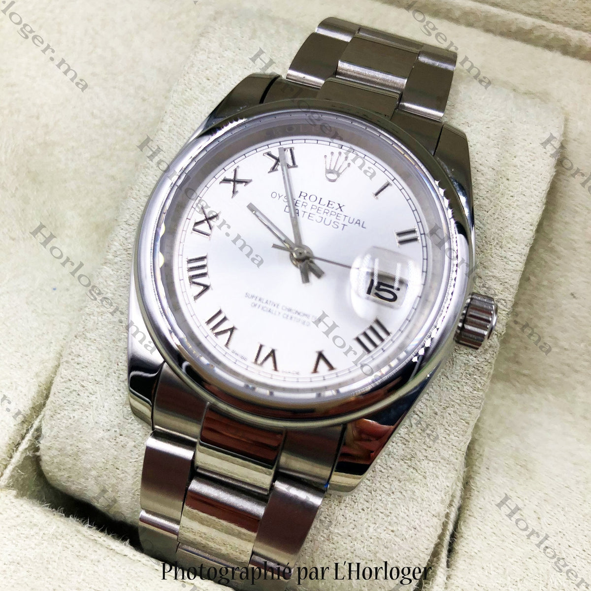 ᏒՕᏞΕХ Datejust White Dial Hebrew