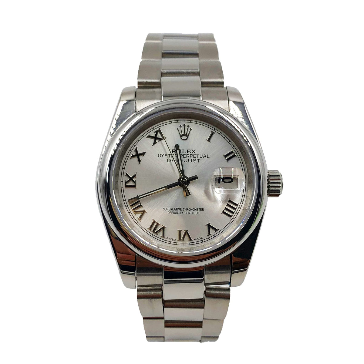 ᏒՕᏞΕХ Datejust White Dial Hebrew