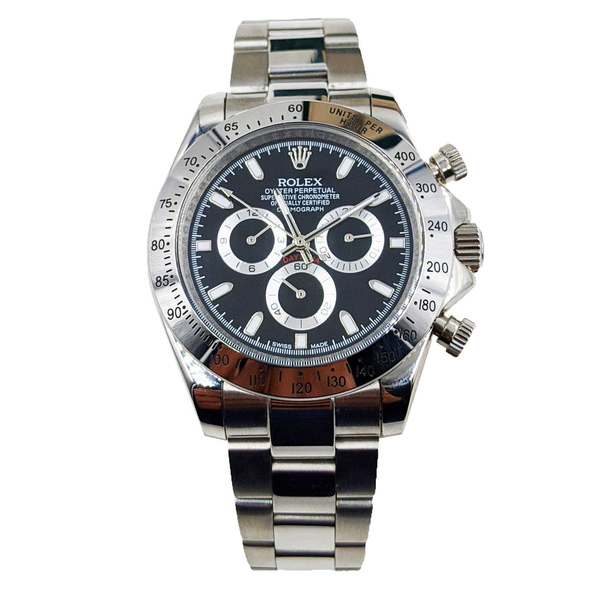 ᏒՕᏞΕХ Daytona Silver Black Dial
