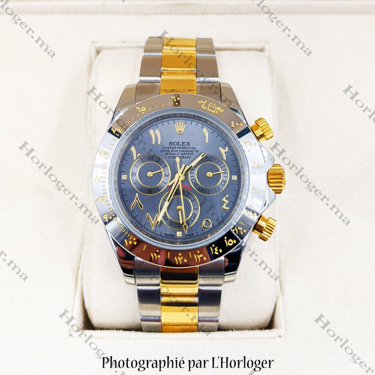 ᏒՕᏞΕХ Daytona Two-Tone Chiffres Arabes Hindi