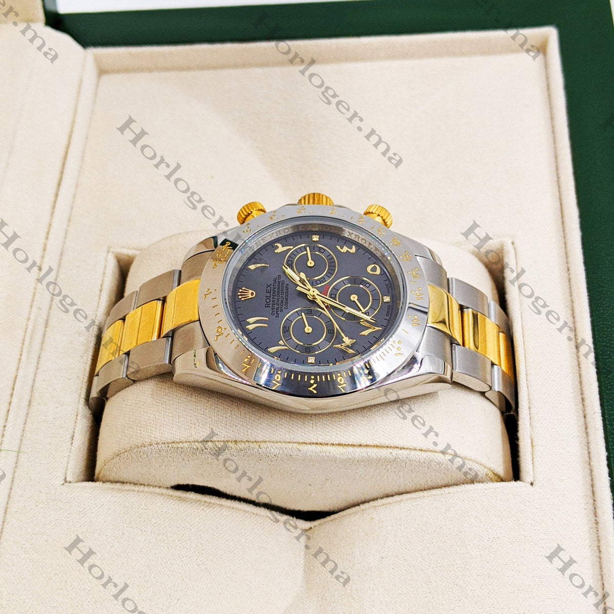 ᏒՕᏞΕХ Daytona Two-Tone Chiffres Arabes Hindi