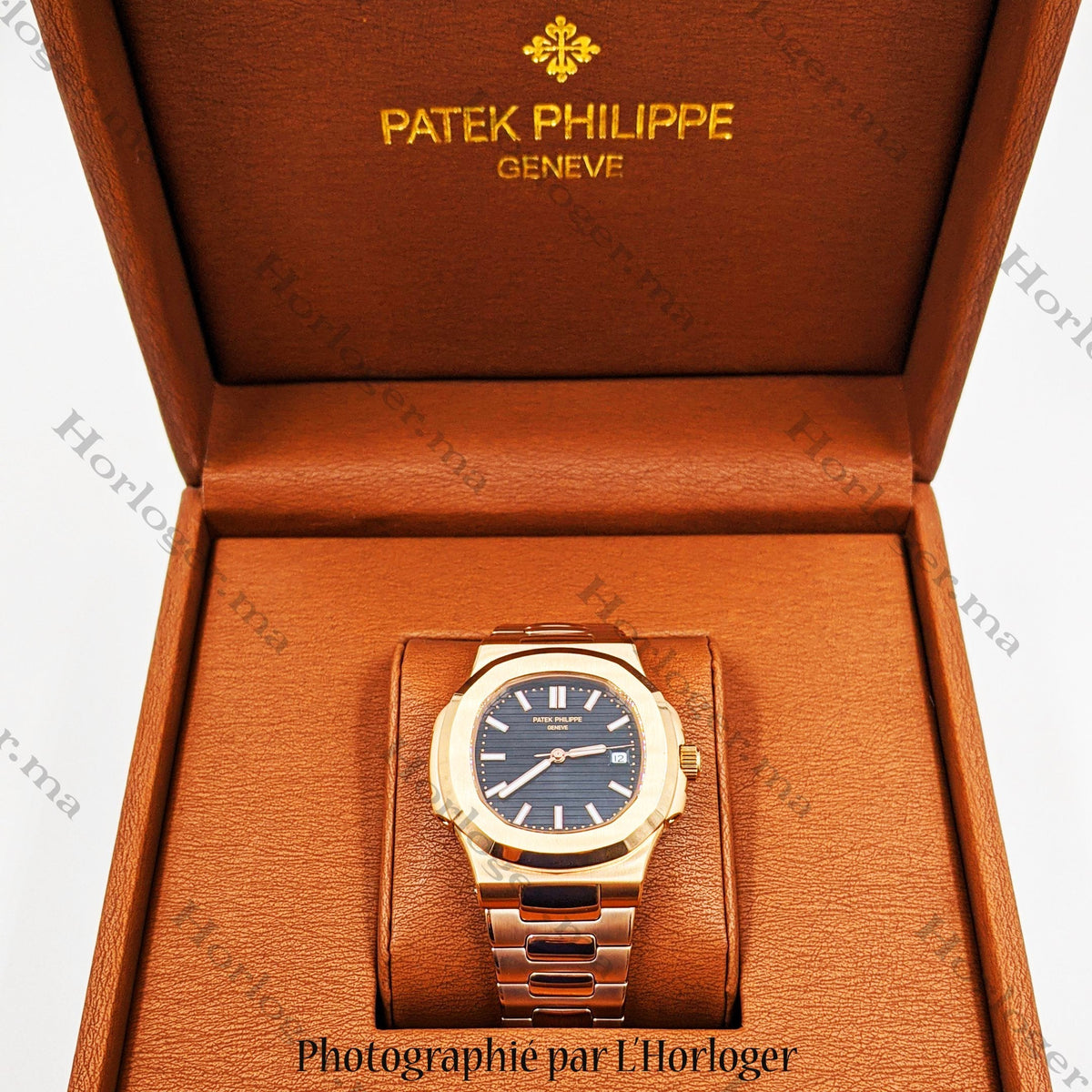 Ρɑtеk Ρhіlіρρе Rosegold Black Dial