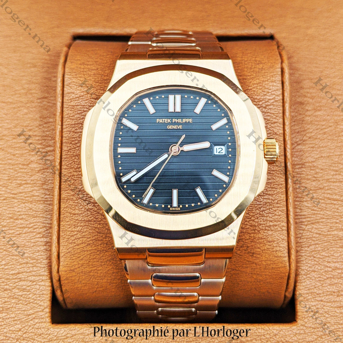 Ρɑtеk Ρhіlіρρе Rosegold Black Dial