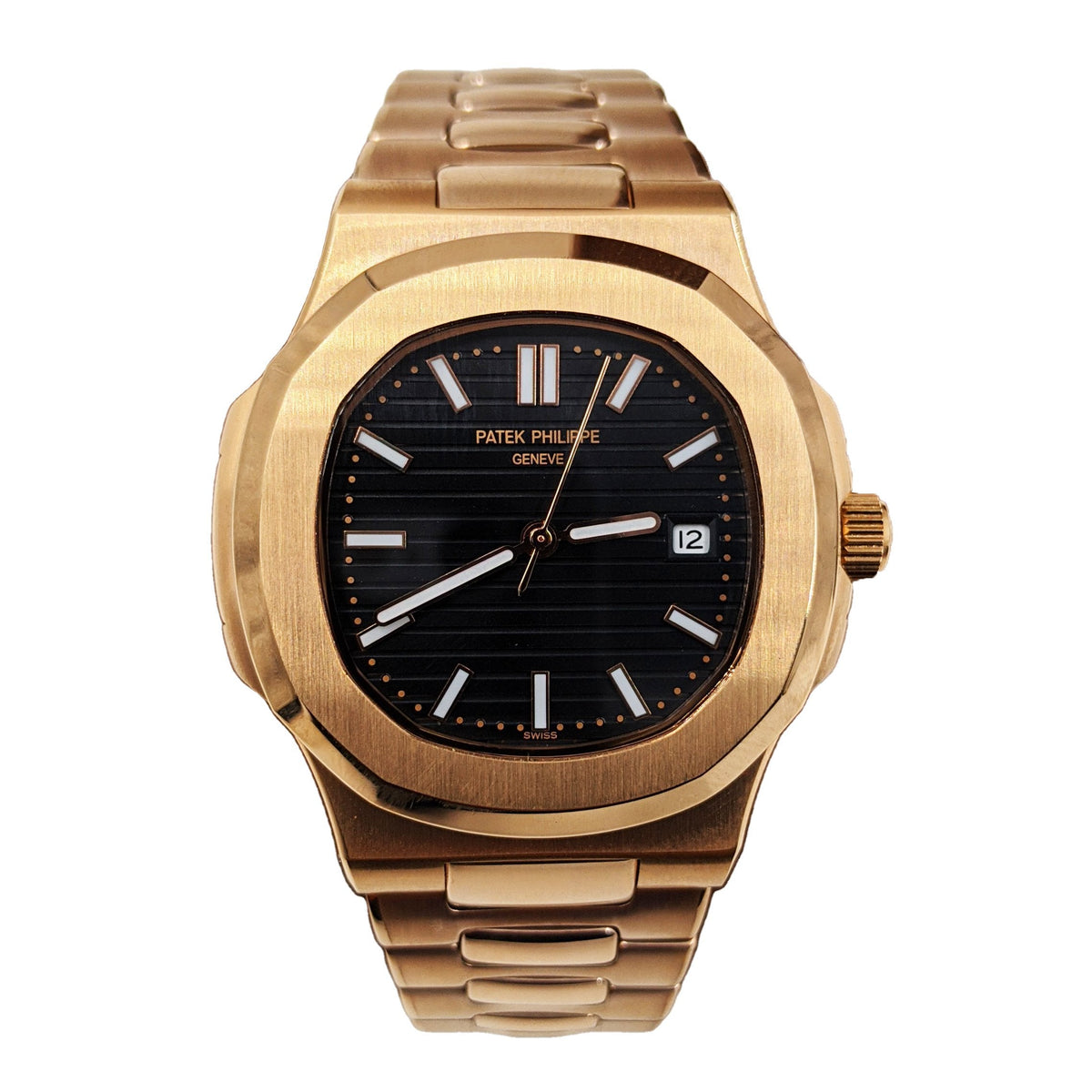 Ρɑtеk Ρhіlіρρе Rosegold Black Dial