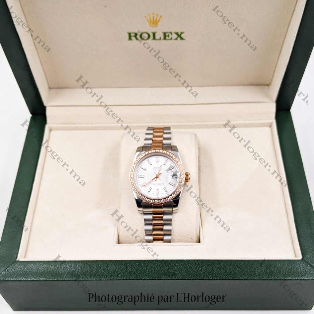 ᏒՕᏞΕХ Datejust Blanc Nacre