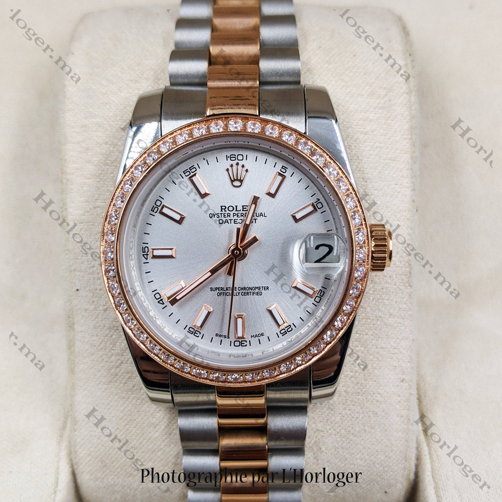 ᏒՕᏞΕХ Datejust Blanc Nacre