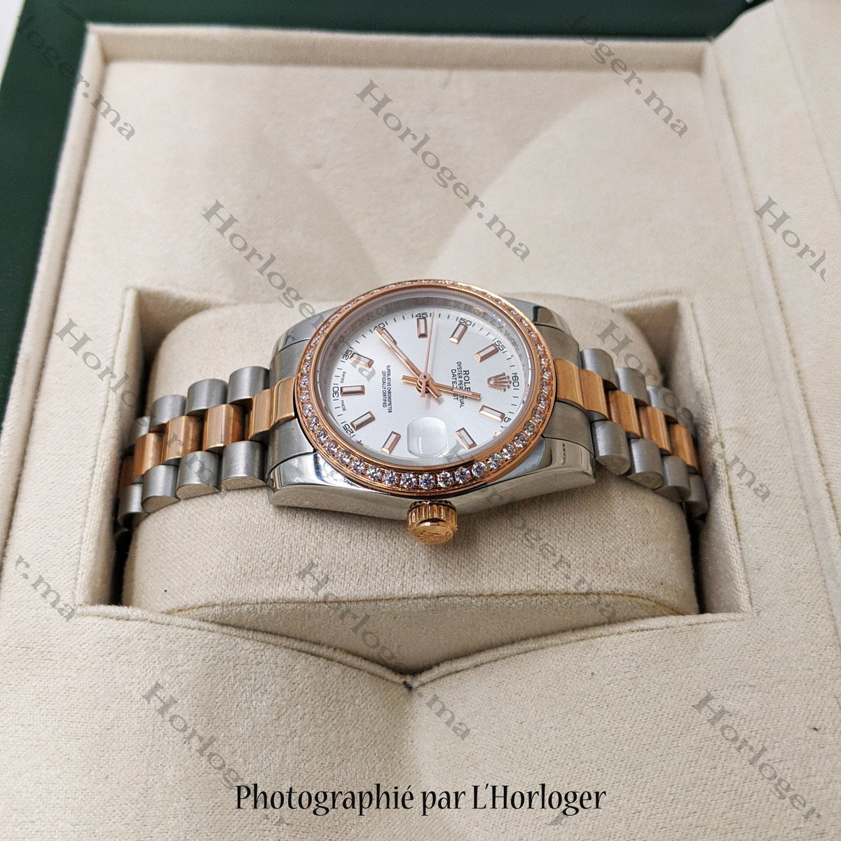 ᏒՕᏞΕХ Datejust Blanc Nacre