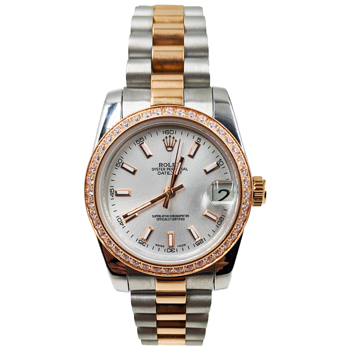 ᏒՕᏞΕХ Datejust Blanc Nacre