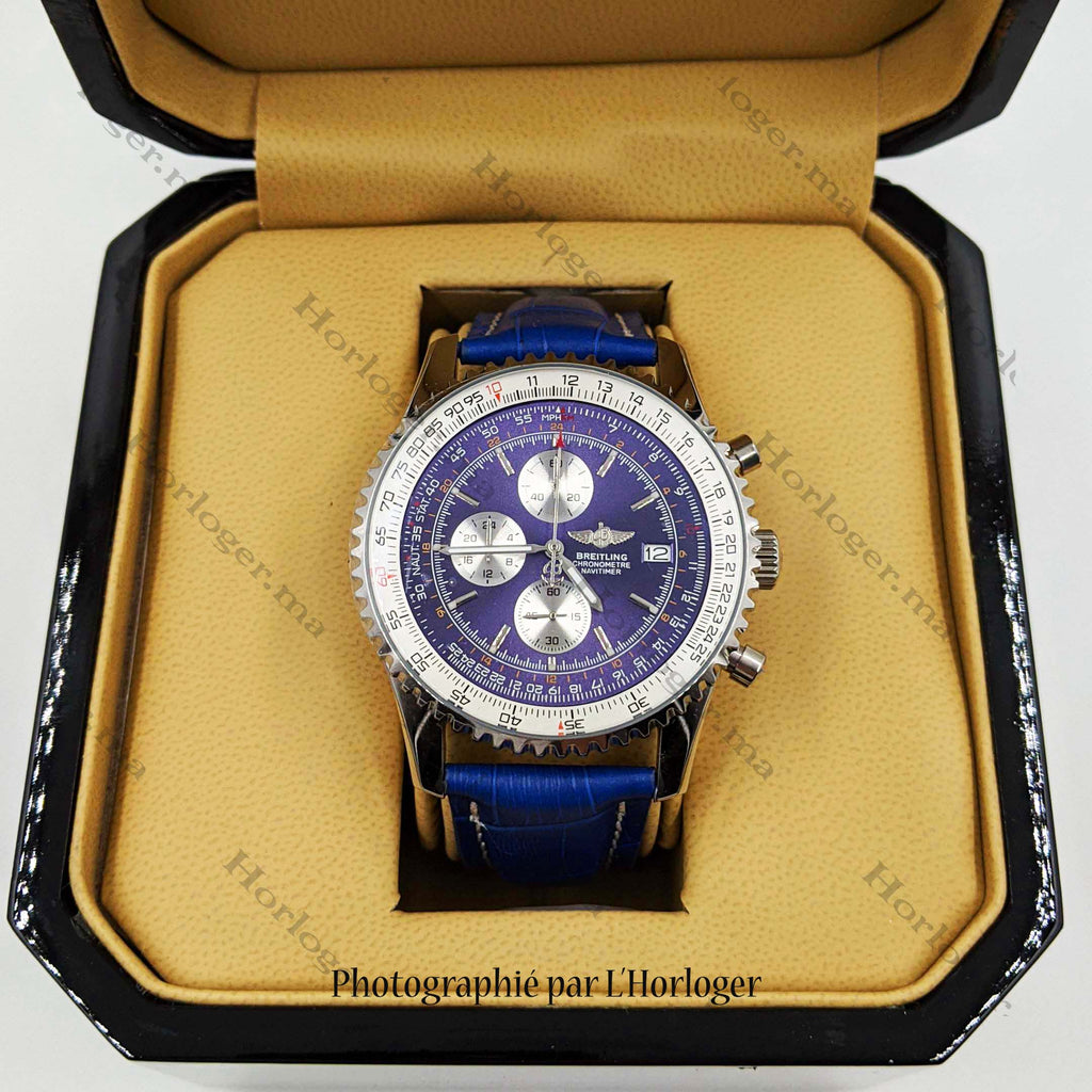Ᏼrеіtlіnɡ Navitimer Blue Leather