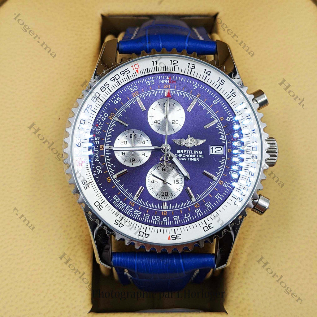 Ᏼrеіtlіnɡ Navitimer Blue Leather