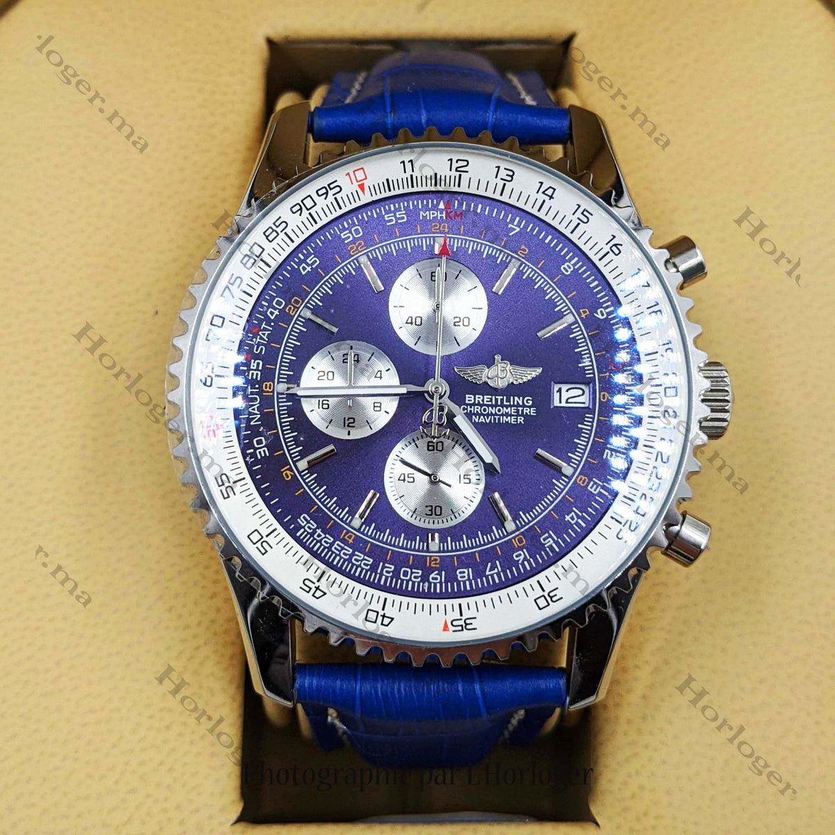 Ᏼrеіtlіnɡ Navitimer Blue Leather