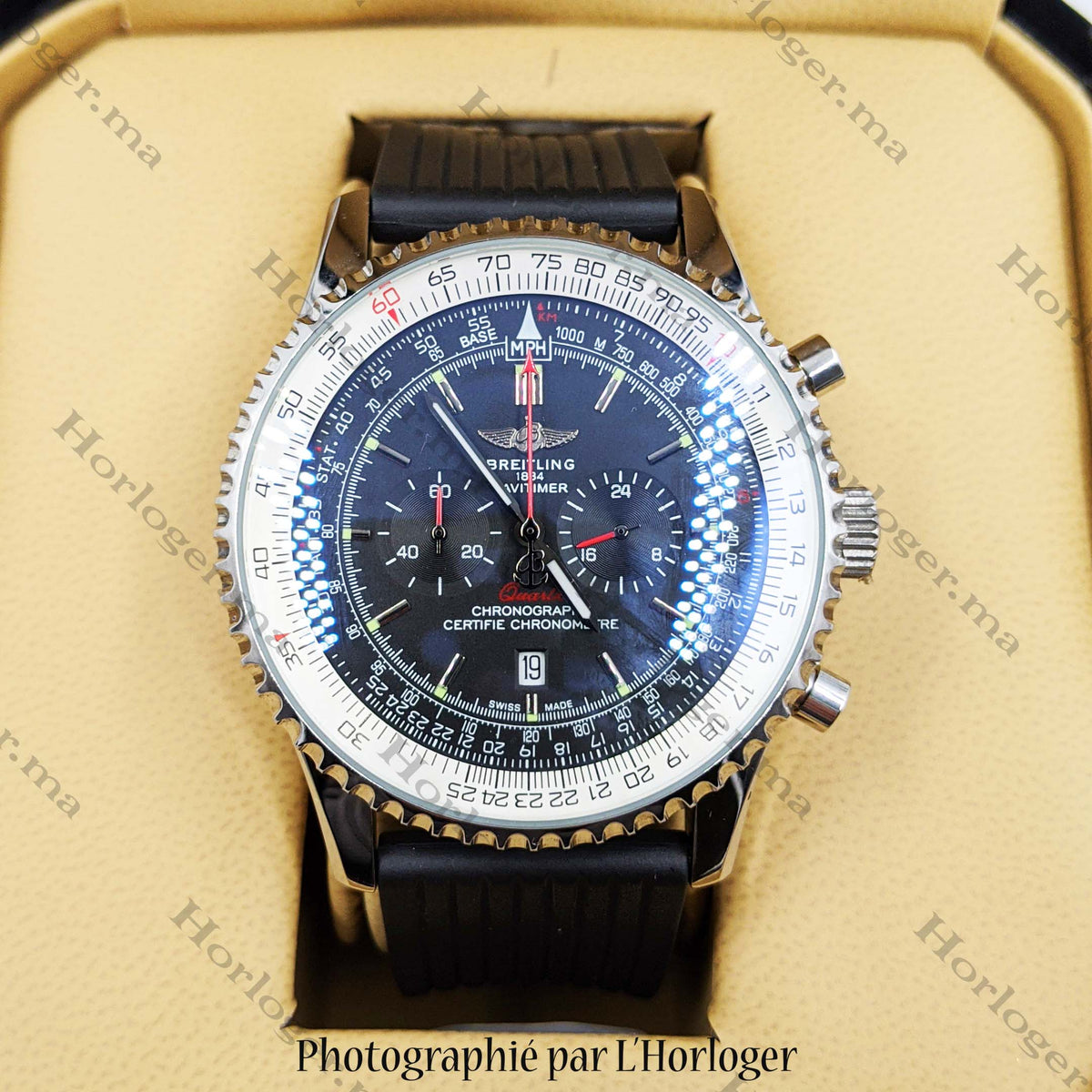Ᏼrеіtlіnɡ Navitimer Black Rubber