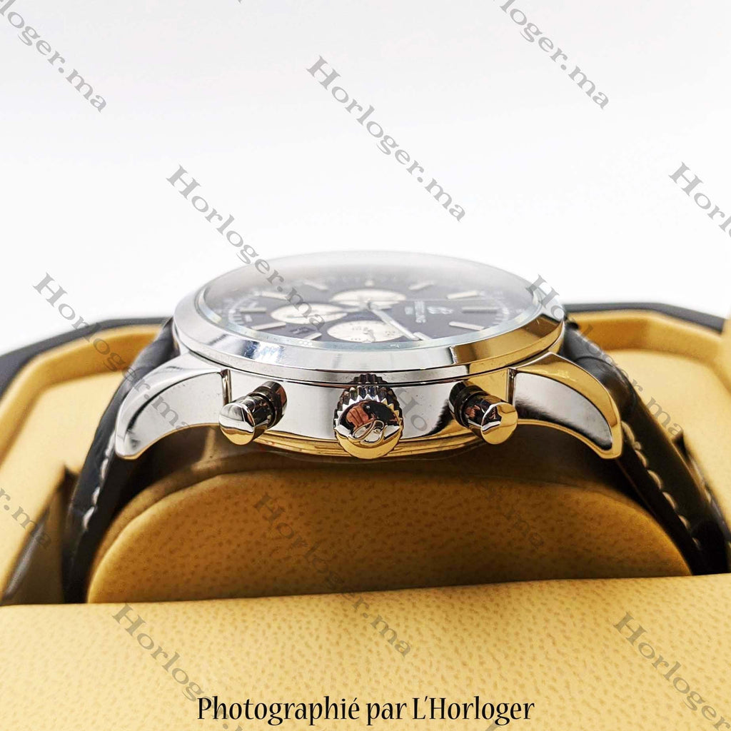 Ᏼrеіtlіnɡ Transocean Black leather