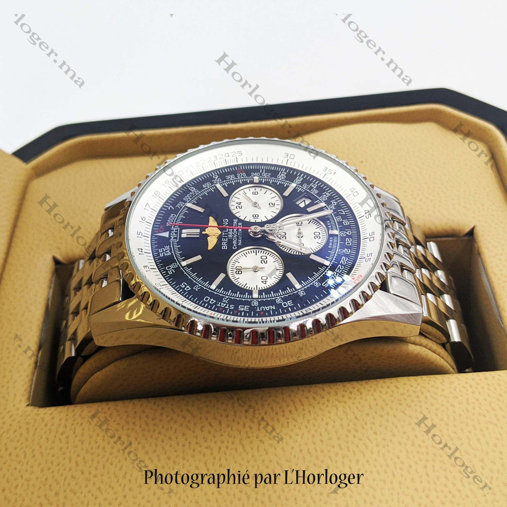 Ᏼrеіtlіnɡ Navitimer Silver Black Dial