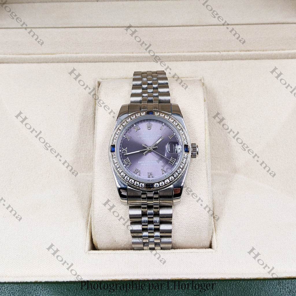 ᏒՕᏞΕХ Datejust Purple ICED