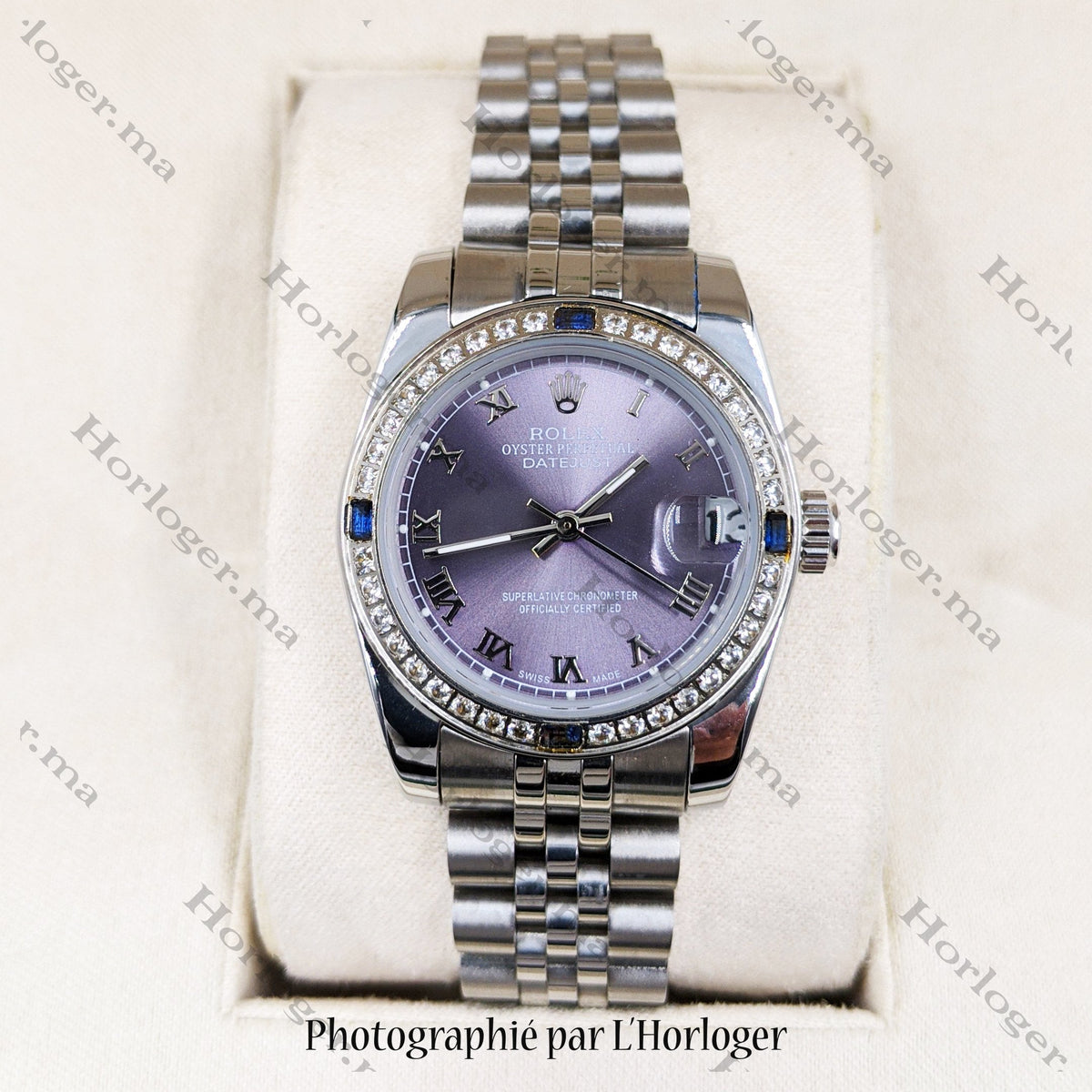 ᏒՕᏞΕХ Datejust Purple ICED