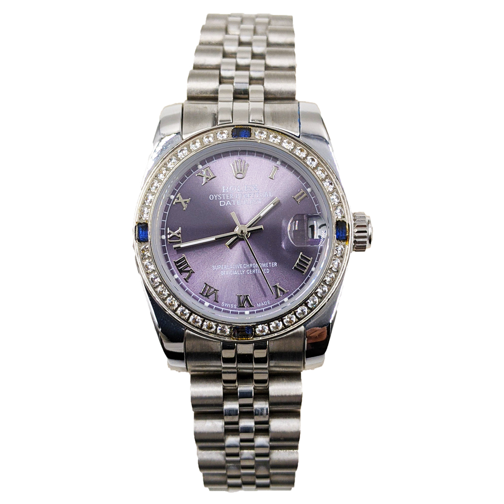 ᏒՕᏞΕХ Datejust Purple ICED