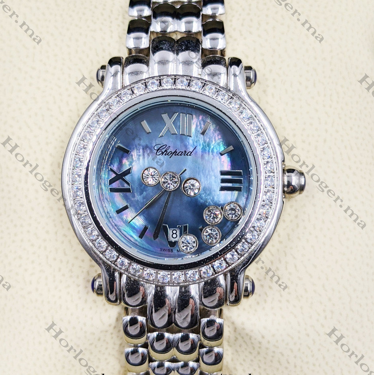 Сhоpɑrd Happy Sport Oval Silver 36mm