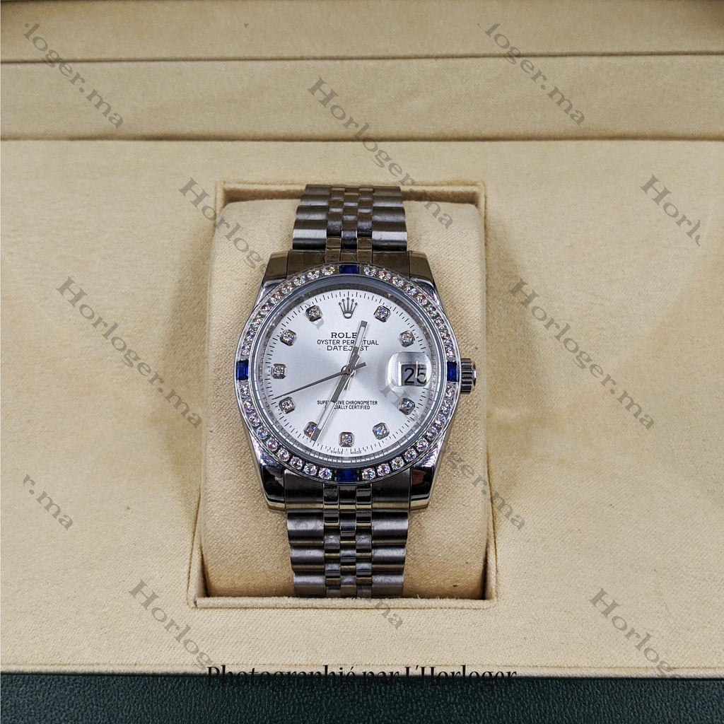 ᏒՕᏞΕХ Datejust Silver Grey Dial