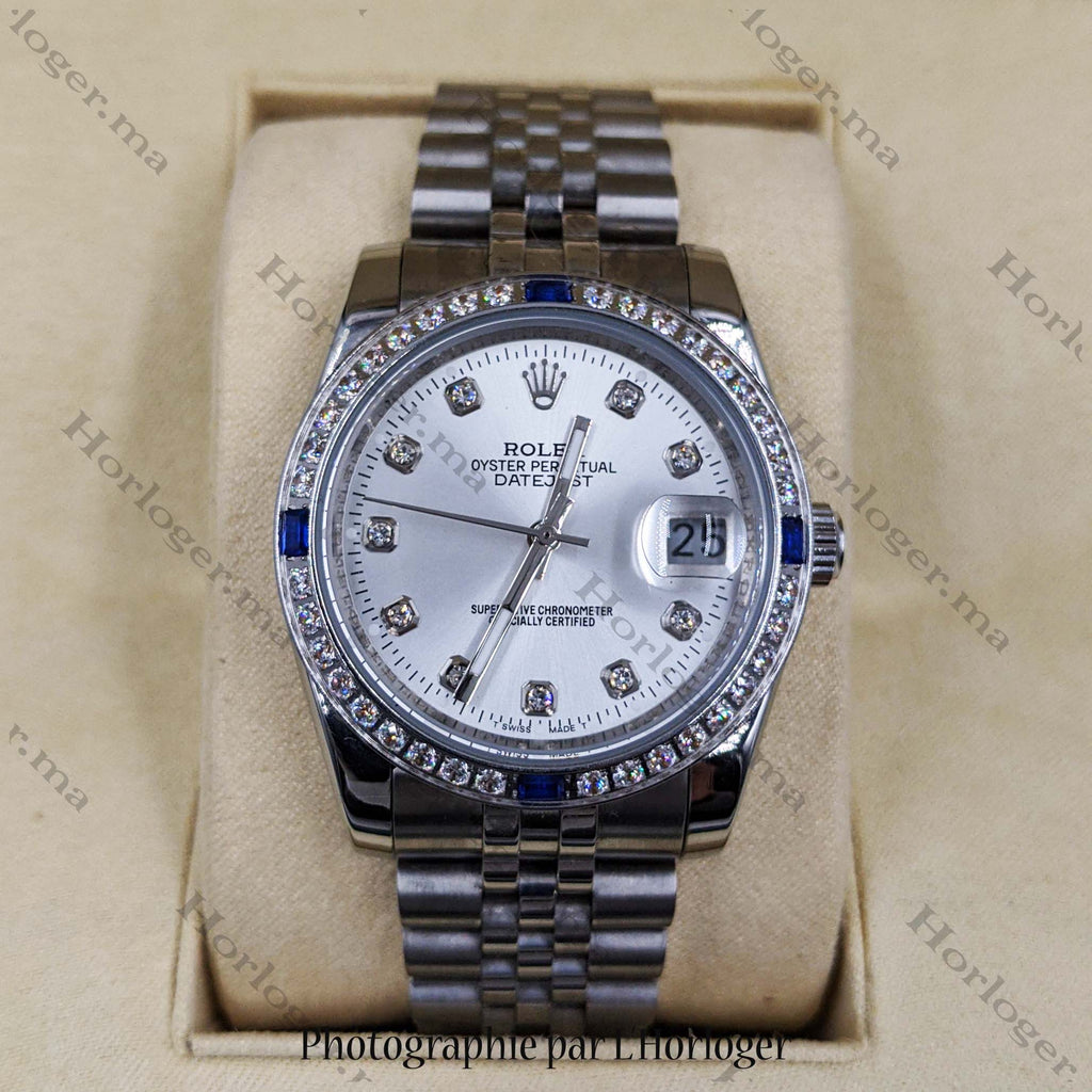 ᏒՕᏞΕХ Datejust Silver Grey Dial