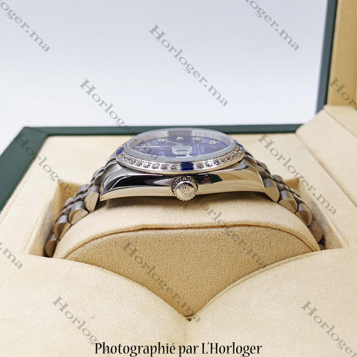 ᏒՕᏞΕХ Datejust Petrol Blue Iced