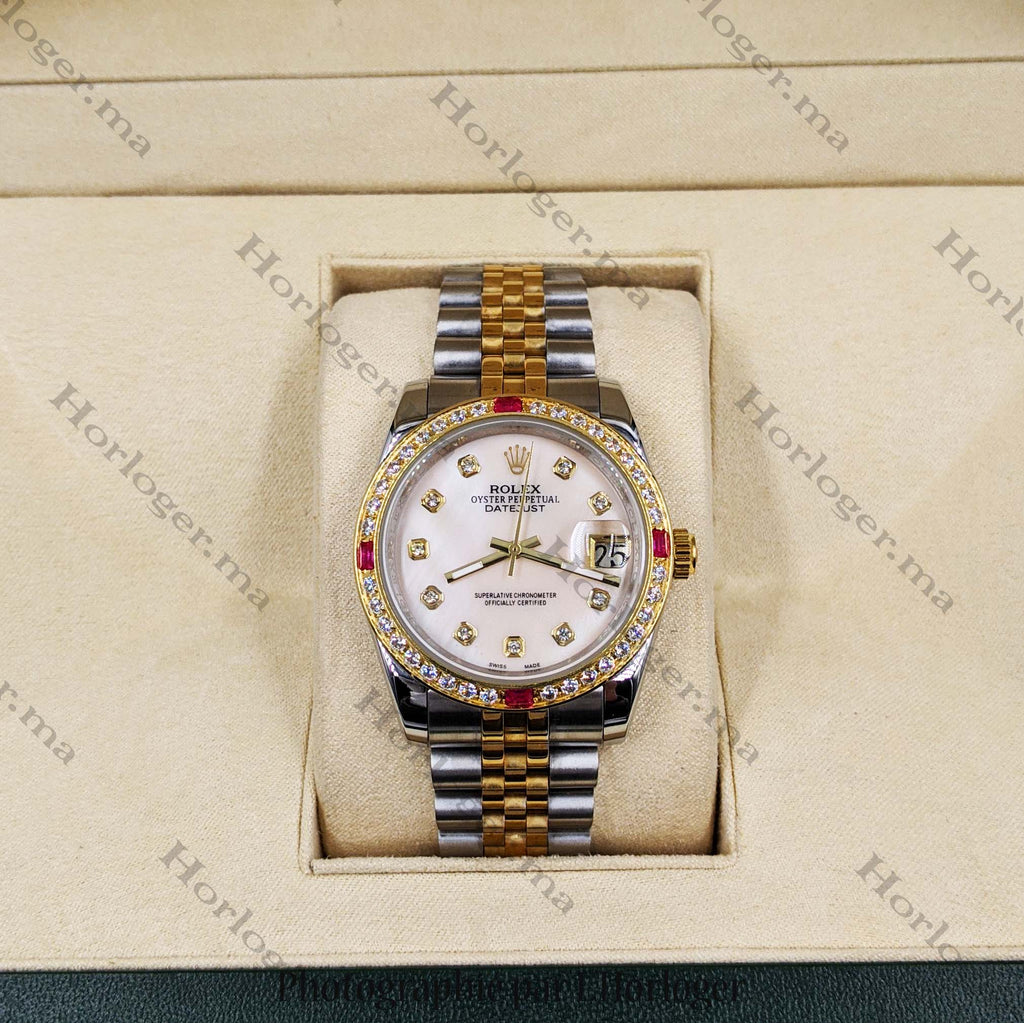 ᏒՕᏞΕХ Datejust Two-tone crème