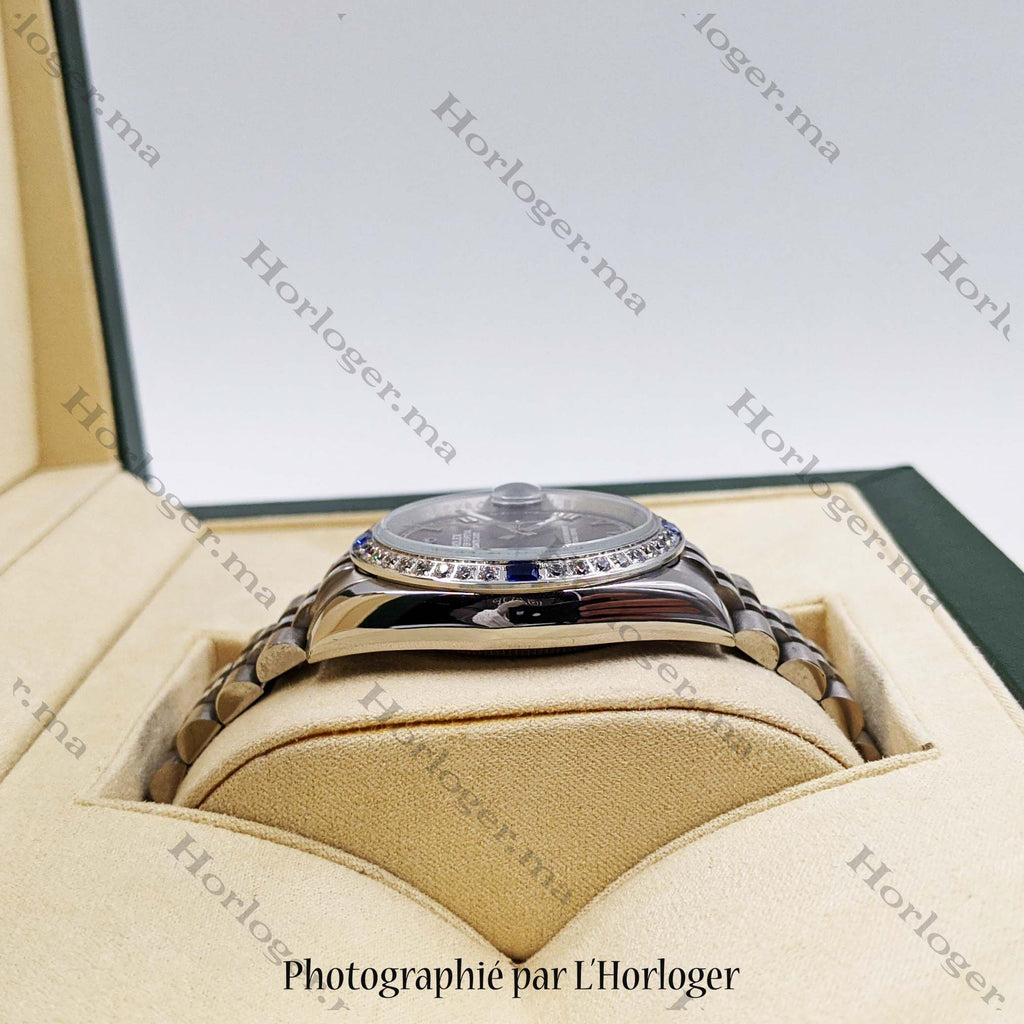 ᏒՕᏞΕХ Datejust Red Grape Serti