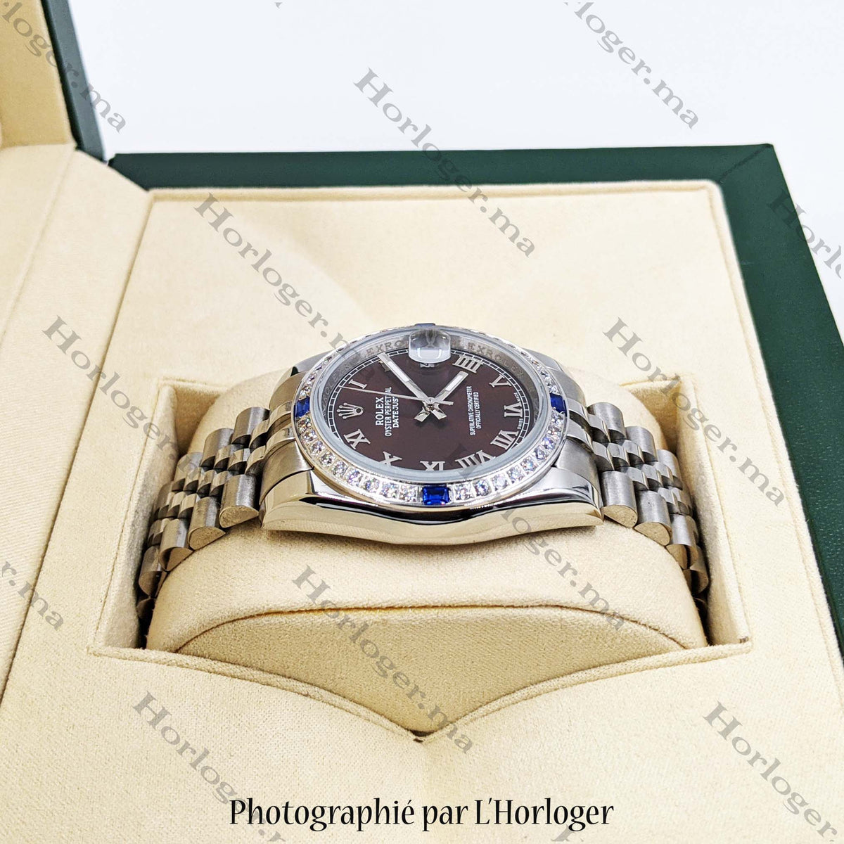 ᏒՕᏞΕХ Datejust Red Grape Serti