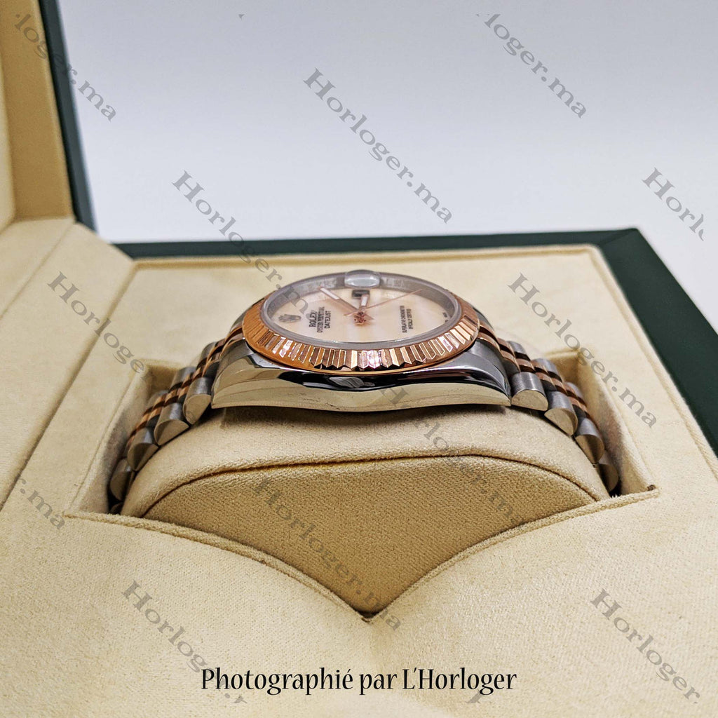 ᏒՕᏞΕХ Datejust Onyx two-tone