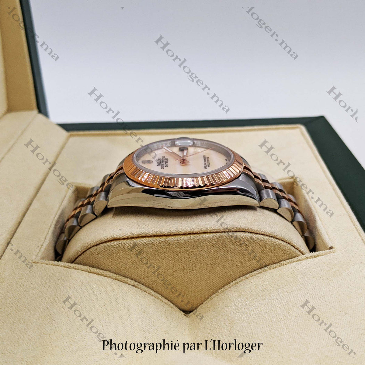 ᏒՕᏞΕХ Datejust Onyx two-tone