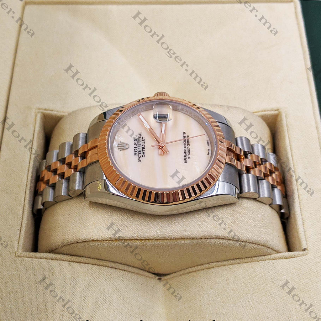 ᏒՕᏞΕХ Datejust Onyx two-tone