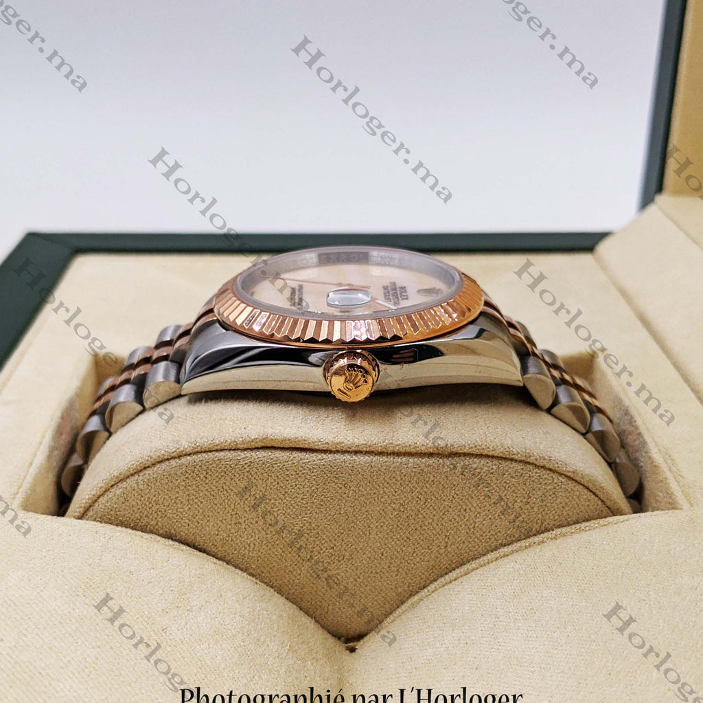 ᏒՕᏞΕХ Datejust Onyx two-tone