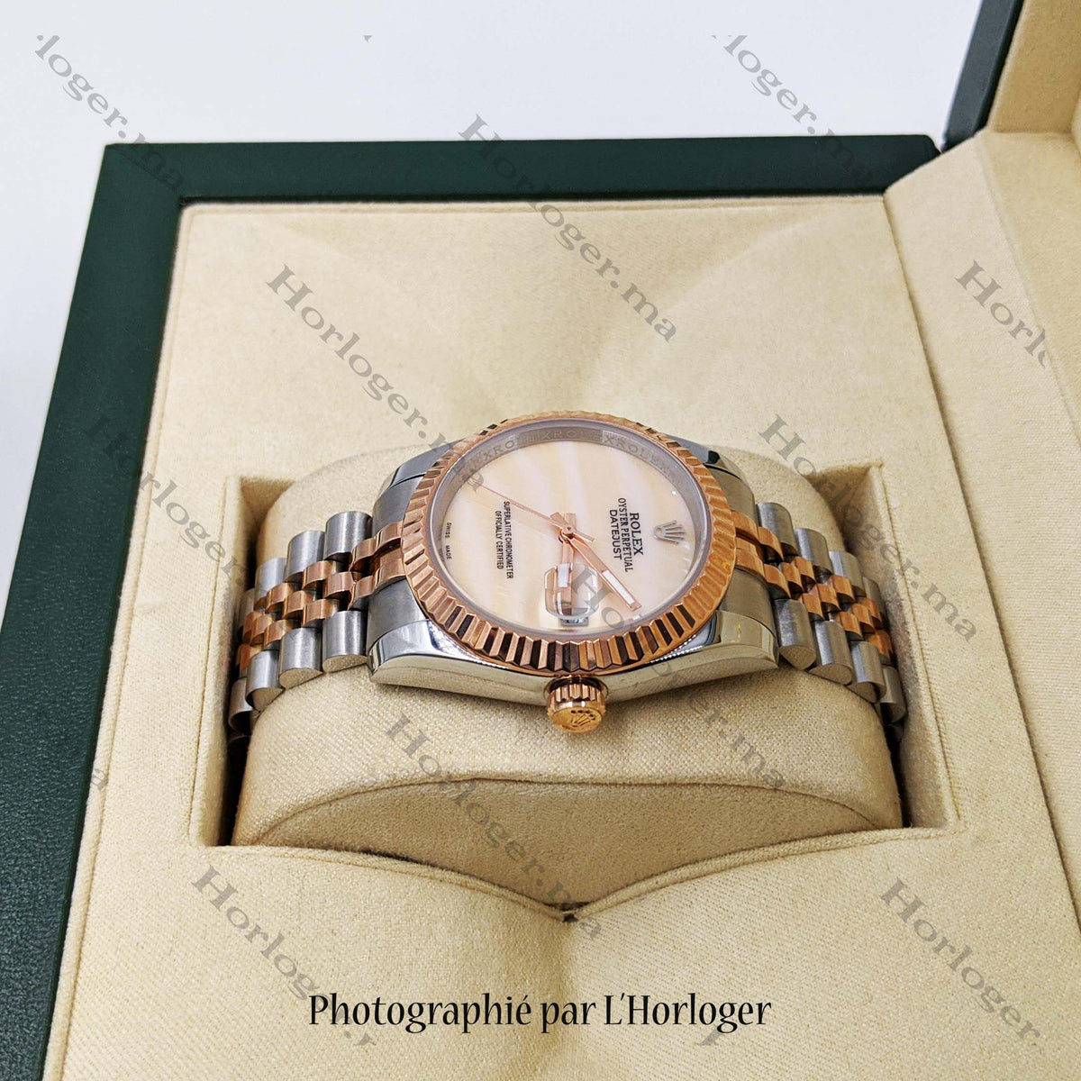 ᏒՕᏞΕХ Datejust Onyx two-tone