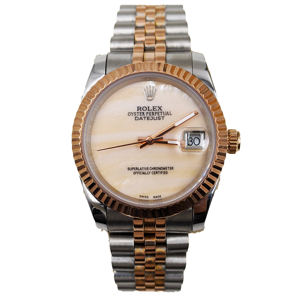 ᏒՕᏞΕХ Datejust Onyx two-tone