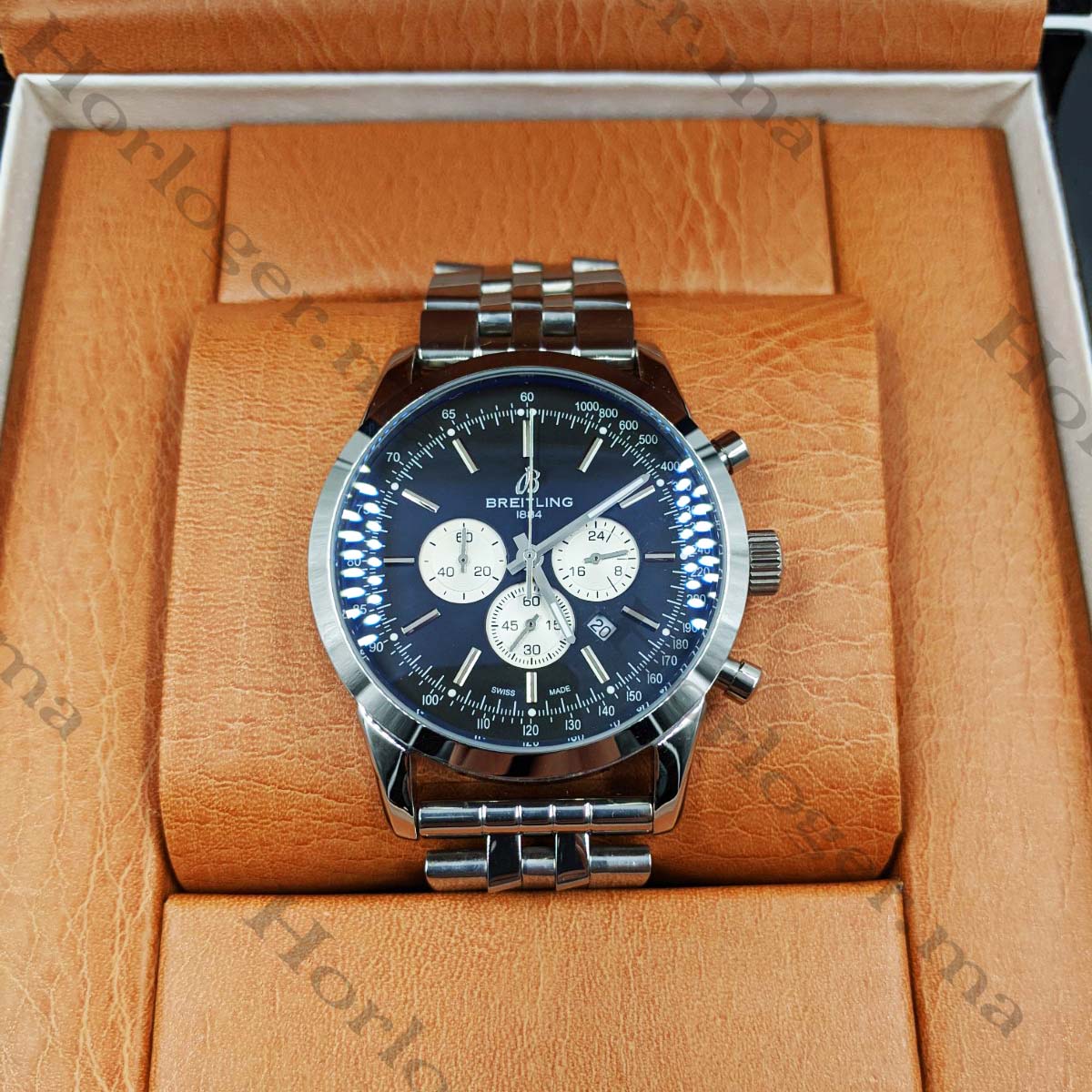 Ᏼrеіtlіnɡ Transocean Silver Black